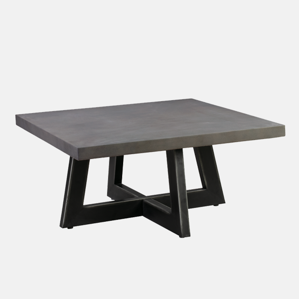 TORRE SQUARE COFFEE TABLE - DARK GREY/BLACK 