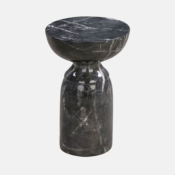 MOKI SMALL SIDE TABLE - BLACK MARBLE