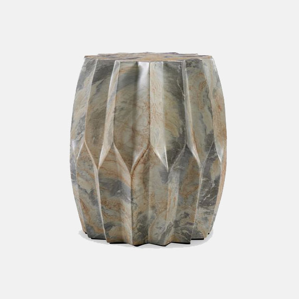 CARA SIDE TABLE - YELLOW & GREY