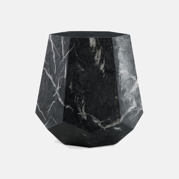 MESA SIDE TABLE - BLACK MARBLE